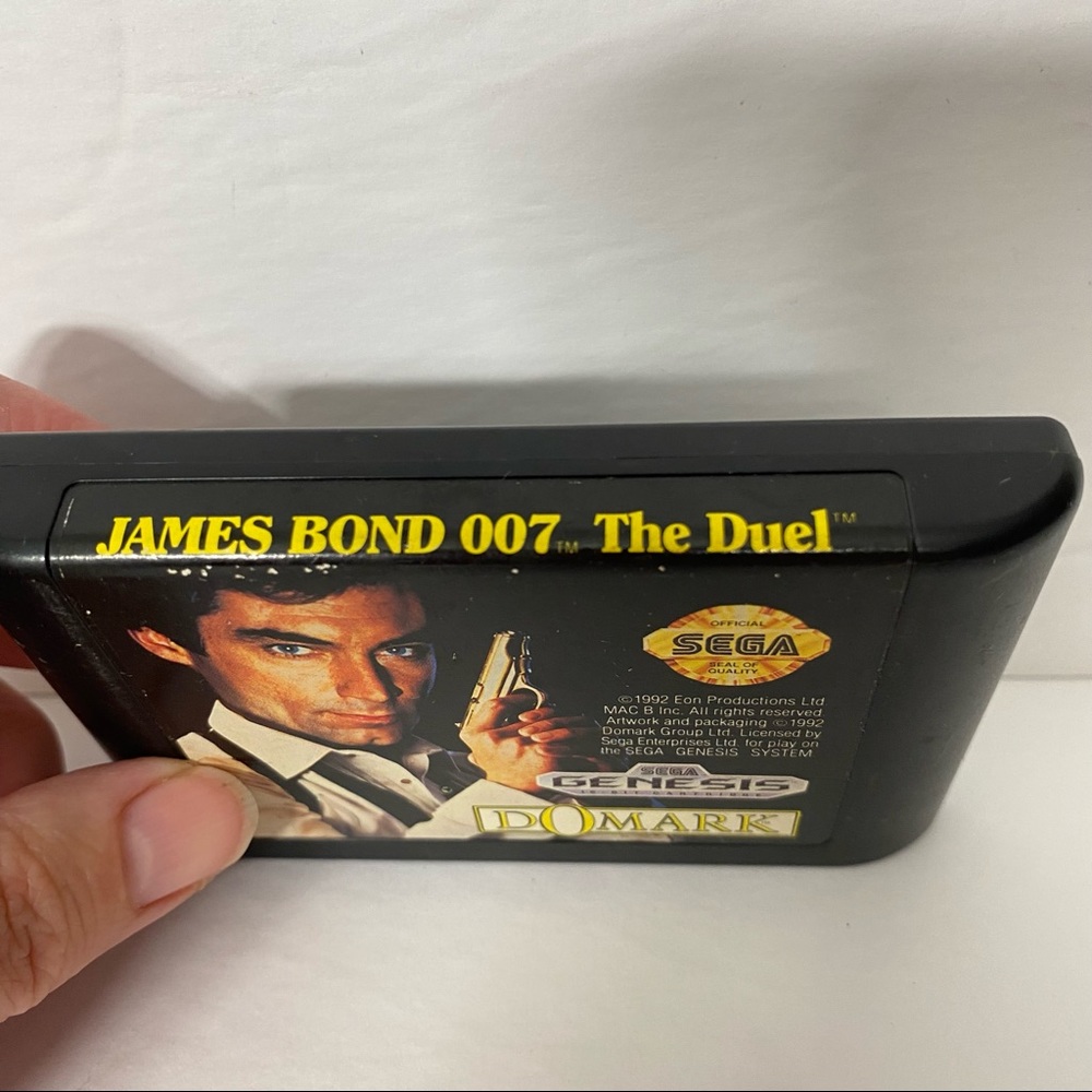 Vintage 1992 Sega Genesis Game James Bond 007 The Duel Tested Works - Picture 4 of 4